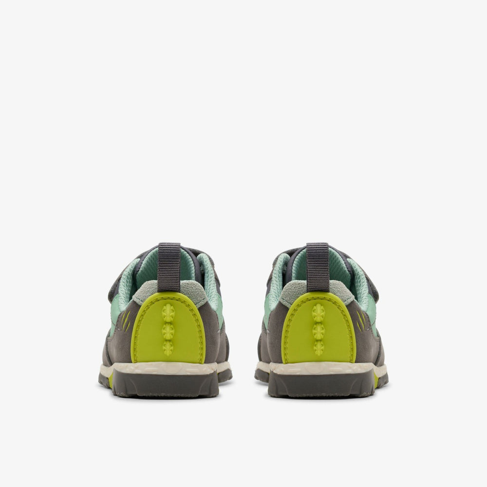 Steggy 2 Park Toddler Grey/Green | Clarks for sale