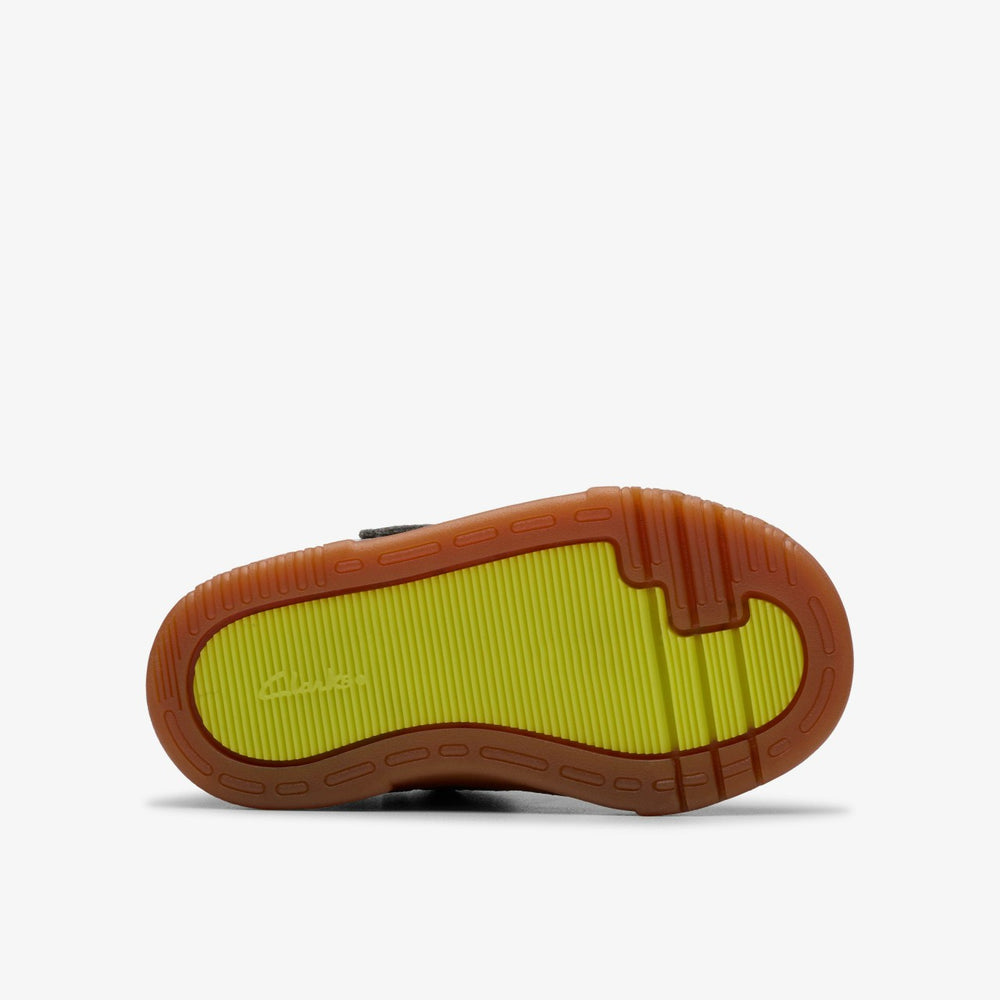Oslo Play Toddler Grey/Green | Clarks on Sale