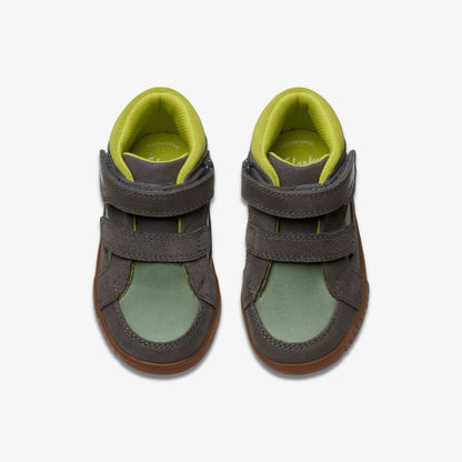 Oslo Play Toddler Grey/Green | Clarks on Sale