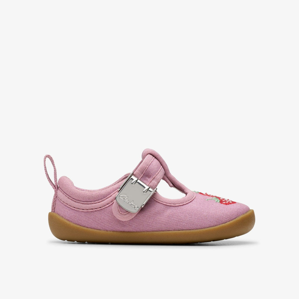 Roamer Grow Toddler Pink Canvas | Clarks on Sale
