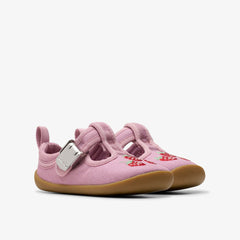 Roamer Grow Toddler Pink Canvas | Clarks on Sale