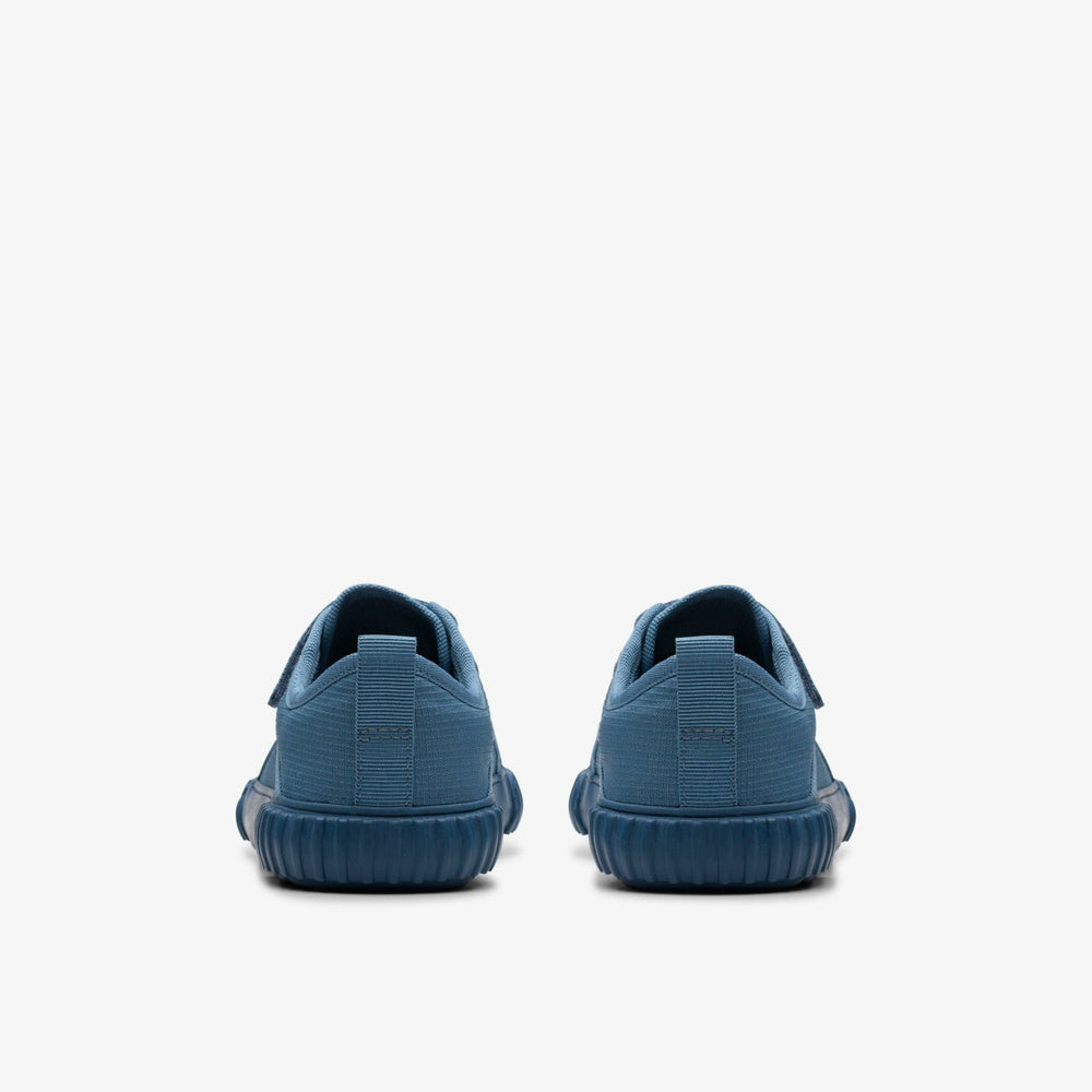Foxing Stitch Kid Blue Fabric | Clarks for sale