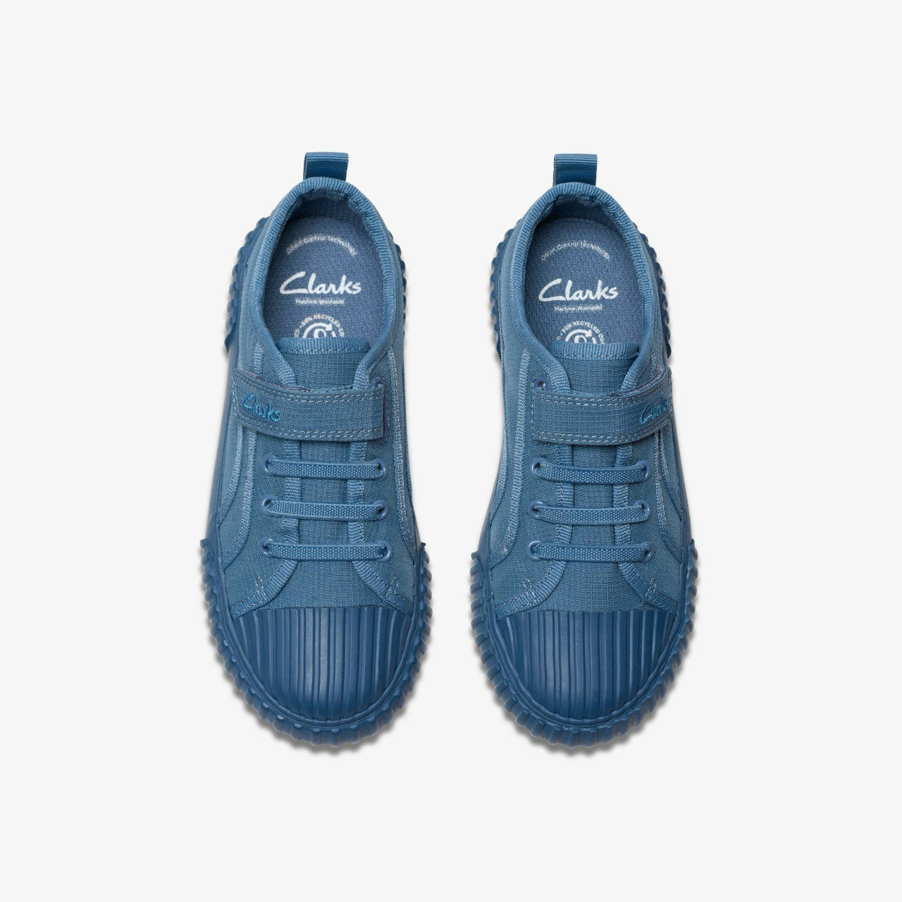 Foxing Stitch Kid Blue Fabric | Clarks for sale