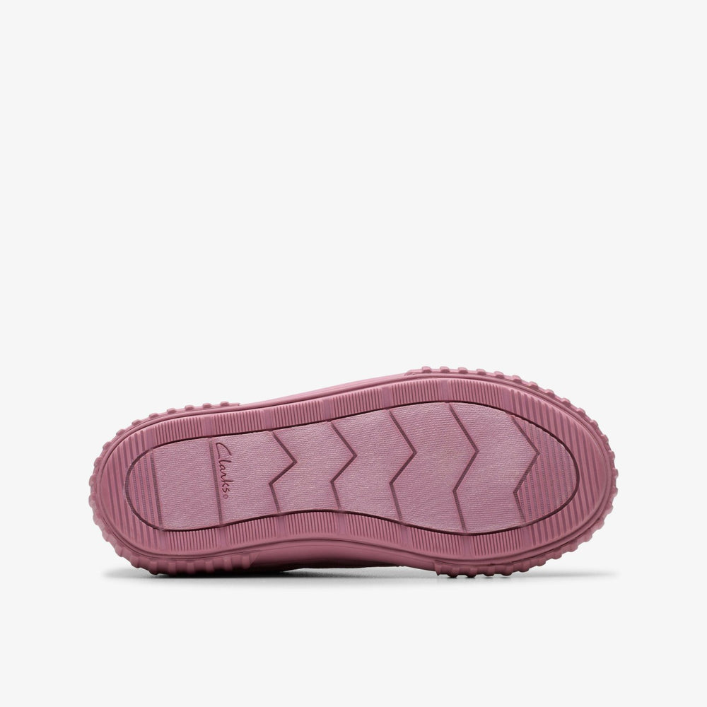 Foxing Stitch Kid Pink Fabric | Clarks for sale
