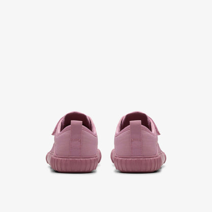 Foxing Stitch Kid Pink Fabric | Clarks for sale