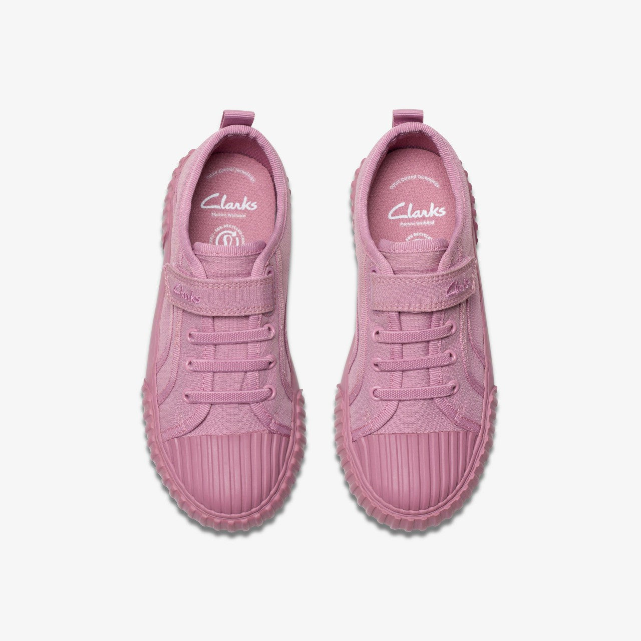 Foxing Stitch Kid Pink Fabric | Clarks for sale