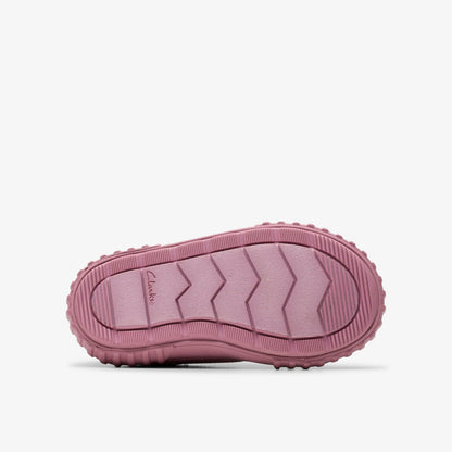 Foxing Stitch Toddler Pink Fabric | Clarks online