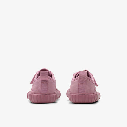 Foxing Stitch Toddler Pink Fabric | Clarks online