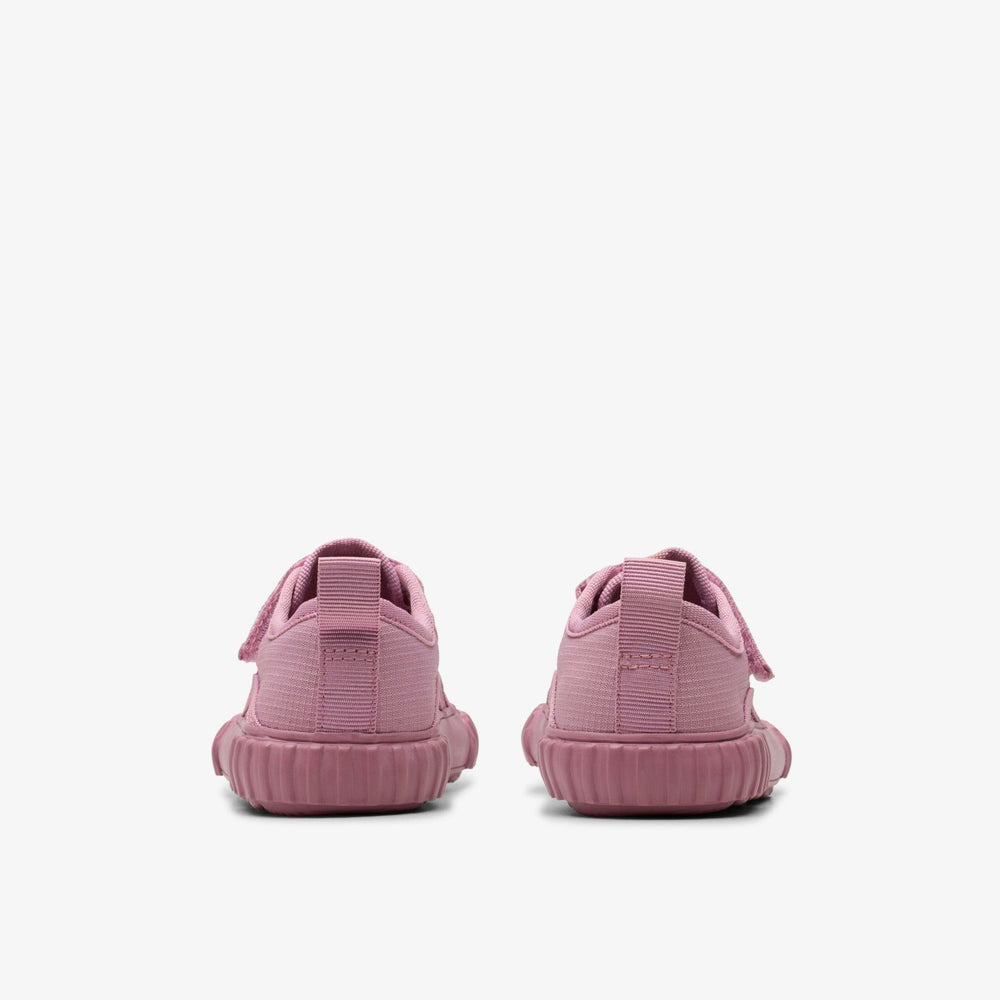 Foxing Stitch Toddler Pink Fabric | Clarks online
