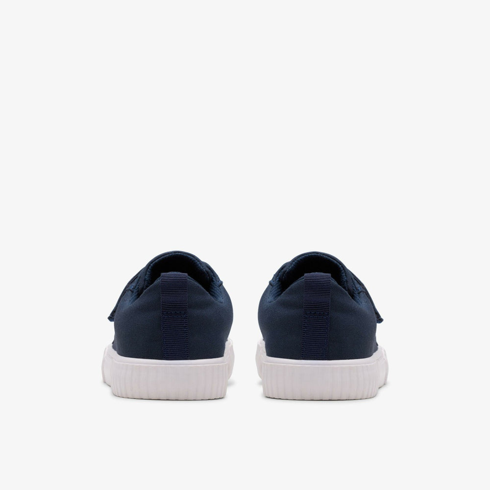 Foxing Vibe Kid Navy Canvas | Clarks outlet