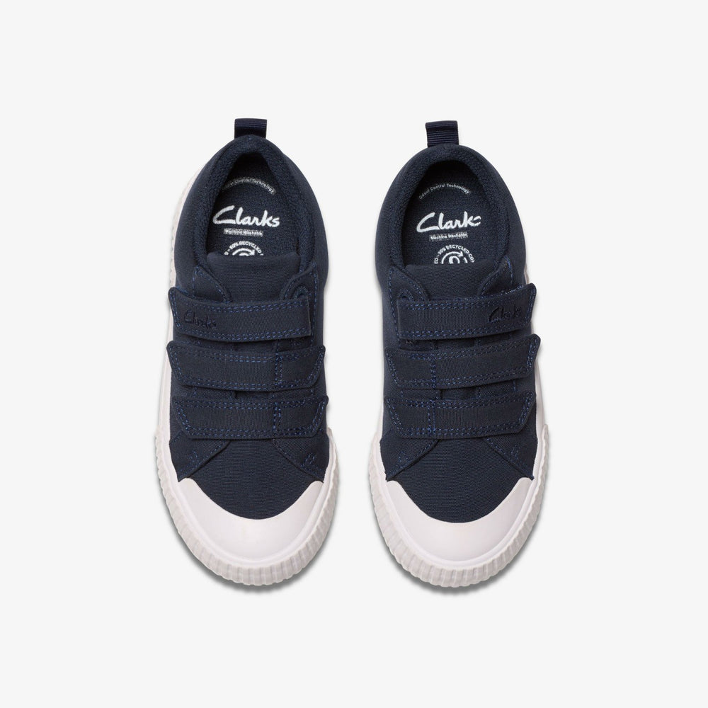 Foxing Vibe Kid Navy Canvas | Clarks outlet