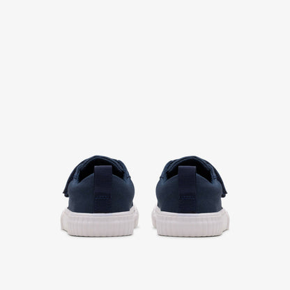 Foxing Vibe Toddler Navy Canvas | Clarks outlet