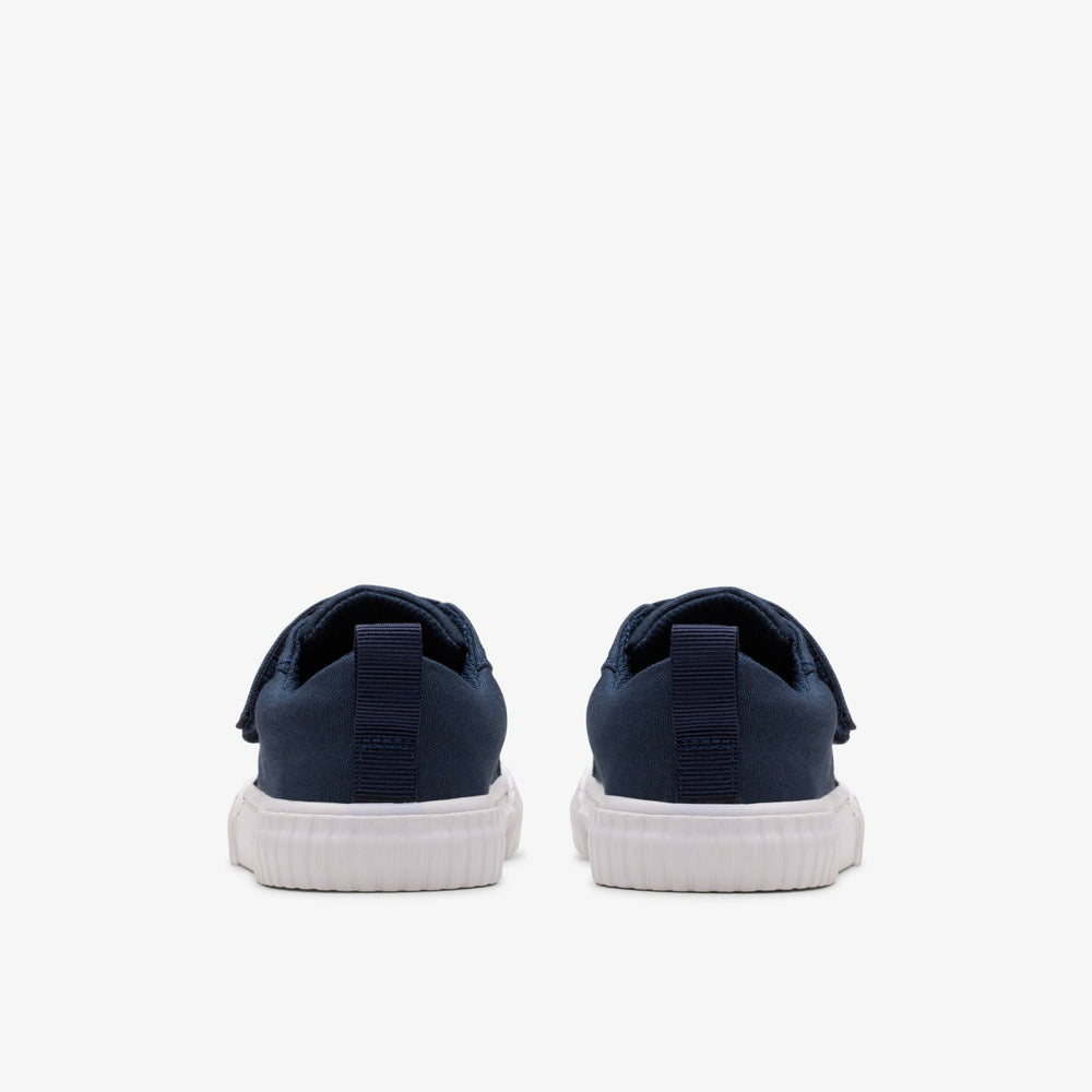 Foxing Vibe Toddler Navy Canvas | Clarks outlet