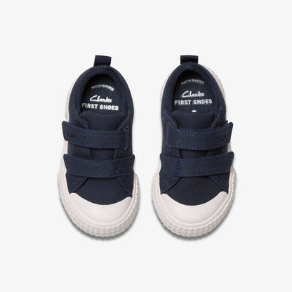 Foxing Vibe Toddler Navy Canvas | Clarks outlet