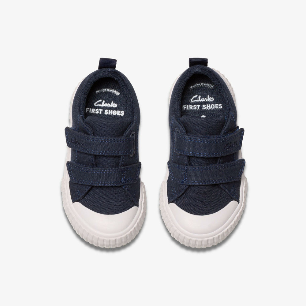 Foxing Vibe Toddler Navy Canvas | Clarks outlet