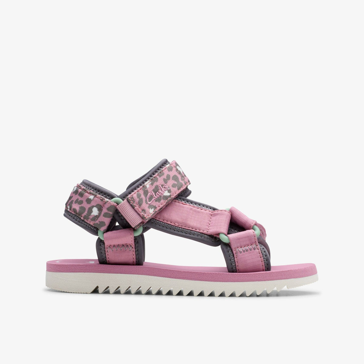 Peak Web Kid Pink/Print | Clarks for sale