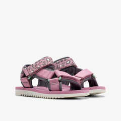Peak Web Kid Pink/Print | Clarks for sale