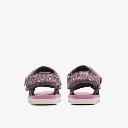 Peak Web Kid Pink/Print | Clarks for sale