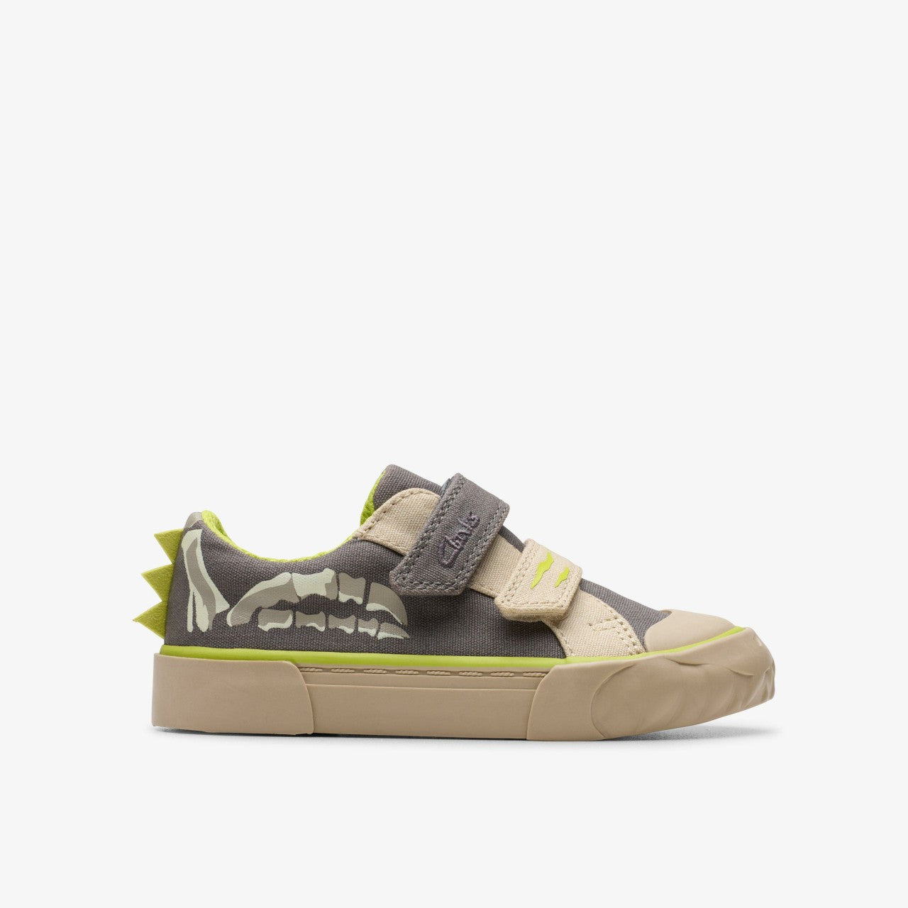 Foxing Stomp Toddler Grey Canvas | Clarks on Sale