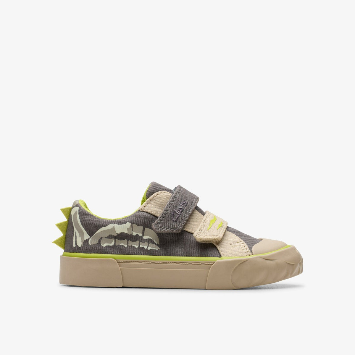 Foxing Stomp Toddler Grey Canvas | Clarks on Sale