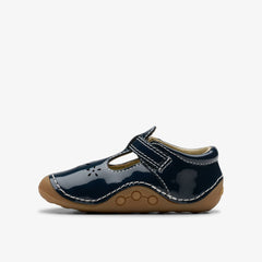 Tiny Skip Toddler Navy Patent | Clarks discount