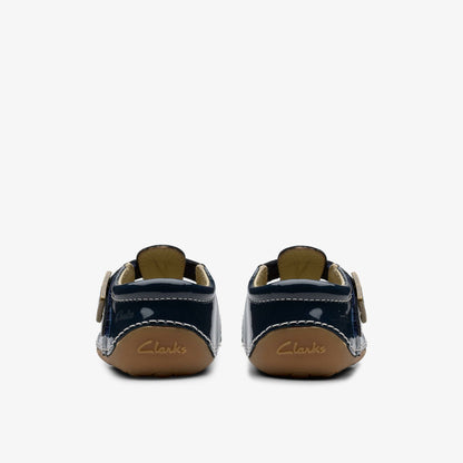 Tiny Skip Toddler Navy Patent | Clarks discount