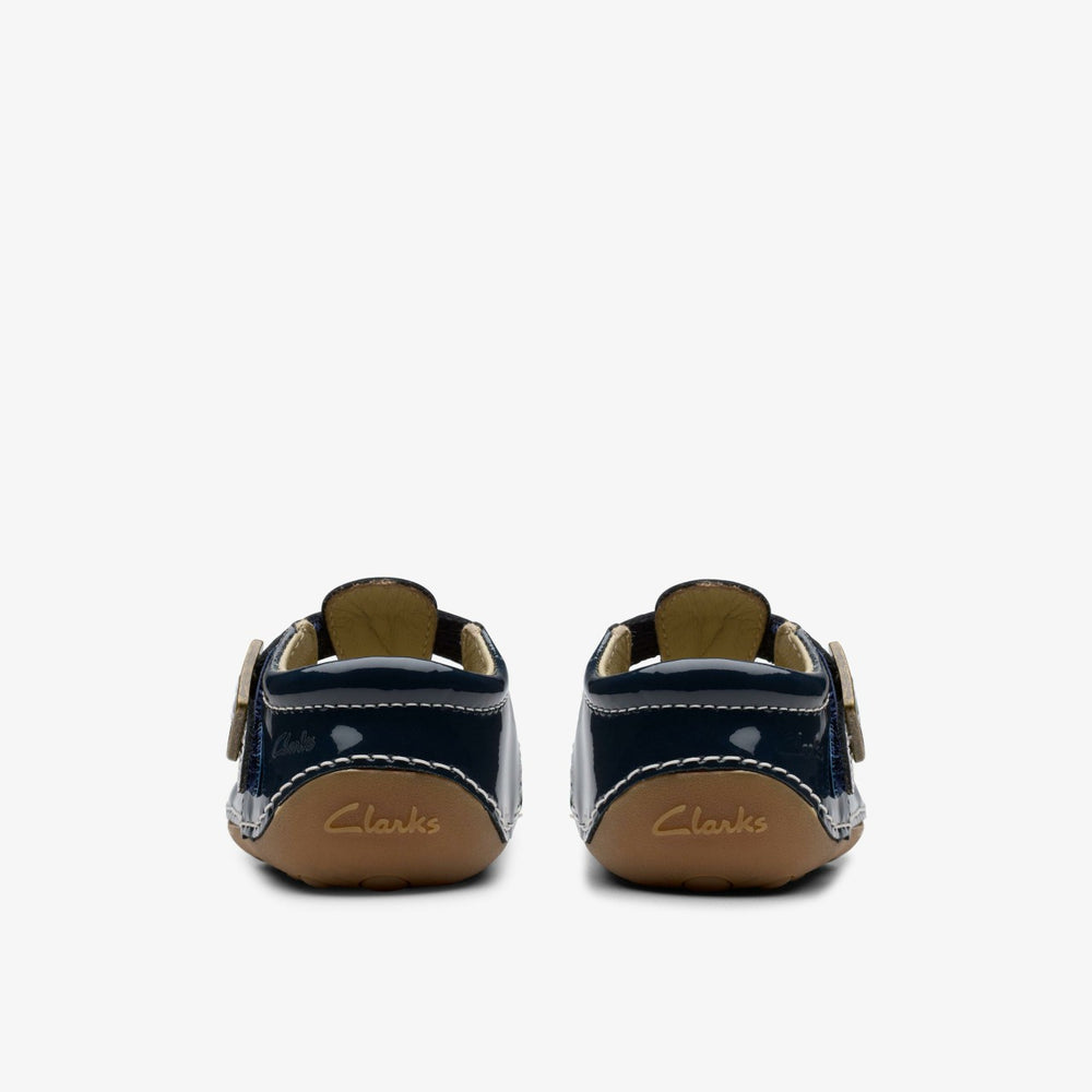Tiny Skip Toddler Navy Patent | Clarks discount