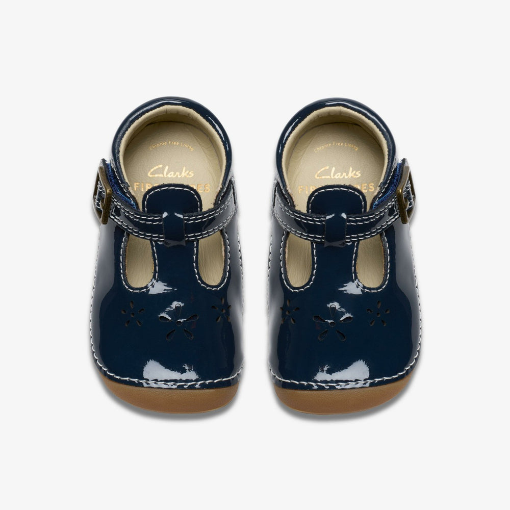 Tiny Skip Toddler Navy Patent | Clarks discount