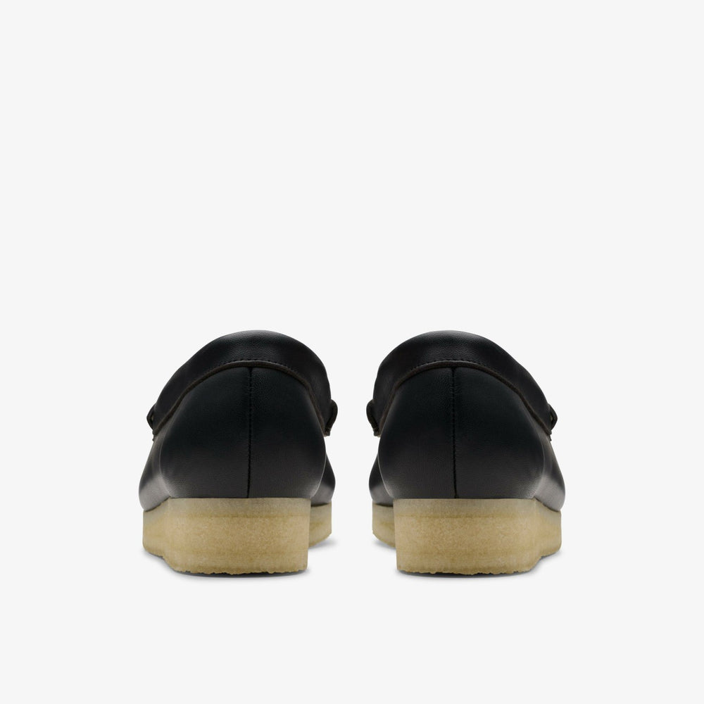 Wallabee Loafer HBIT Black/White Leather | Clarks online