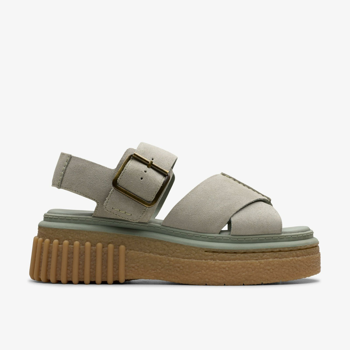 Evamar Wish Light Green Suede | Clarks discount