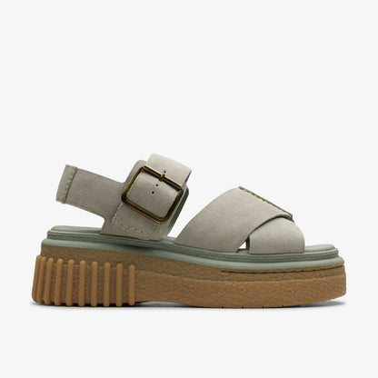 Evamar Wish Light Green Suede | Clarks discount
