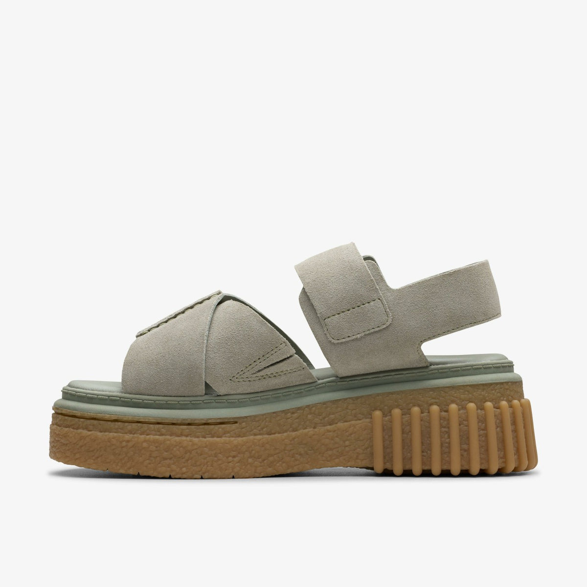 Evamar Wish Light Green Suede | Clarks discount