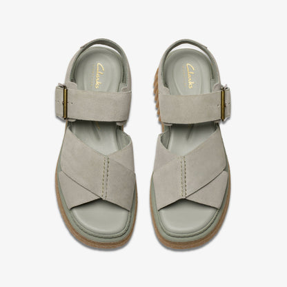Evamar Wish Light Green Suede | Clarks discount