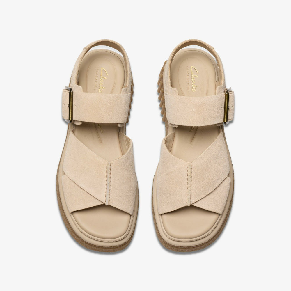 Evamar Wish Ecru Suede | Clarks Sale
