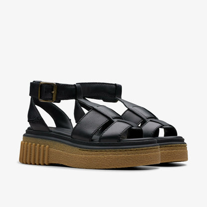 Evamar Sun Black Leather | Clarks online
