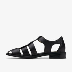 Hana Sun Black Leather | Clarks online