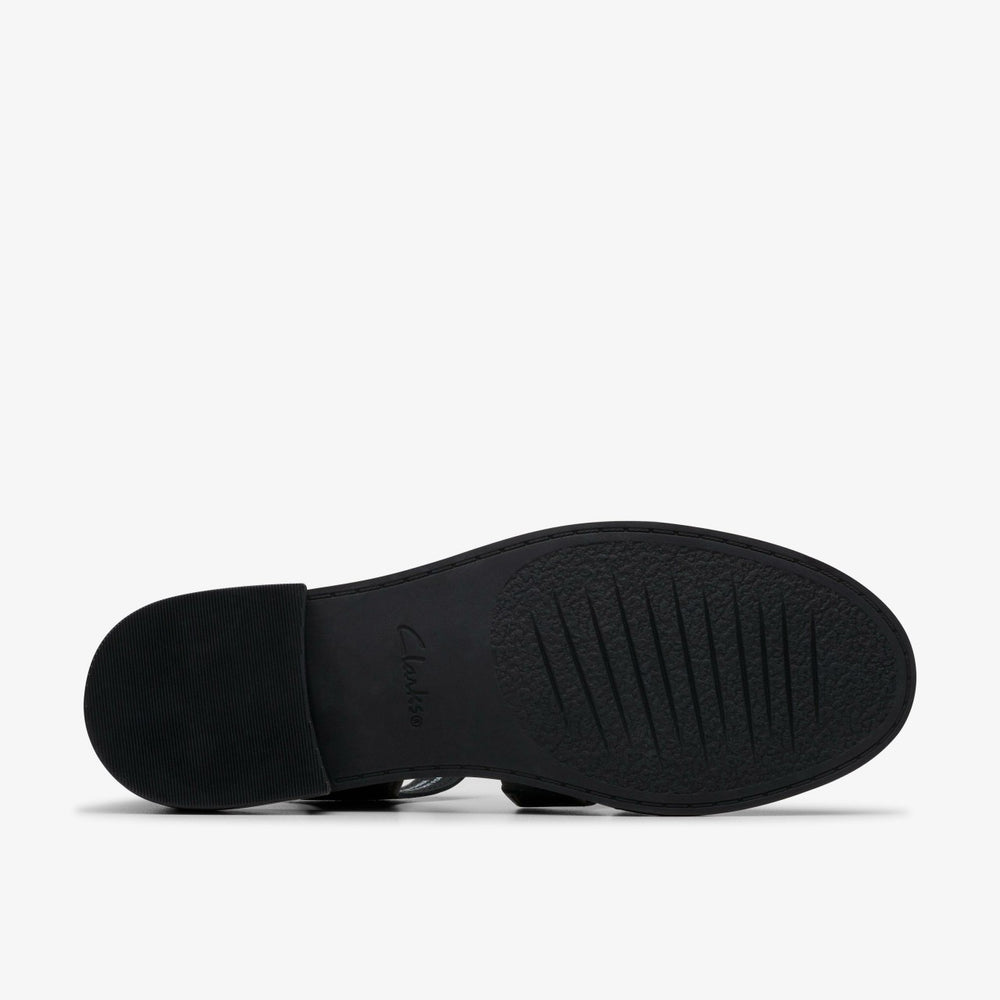 Hana Sun Black Leather | Clarks online
