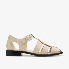 Hana Sun Off White Leather | Clarks discount