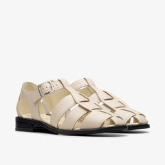 Hana Sun Off White Leather | Clarks discount