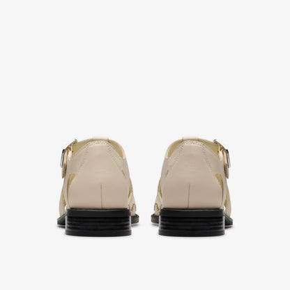 Hana Sun Off White Leather | Clarks discount