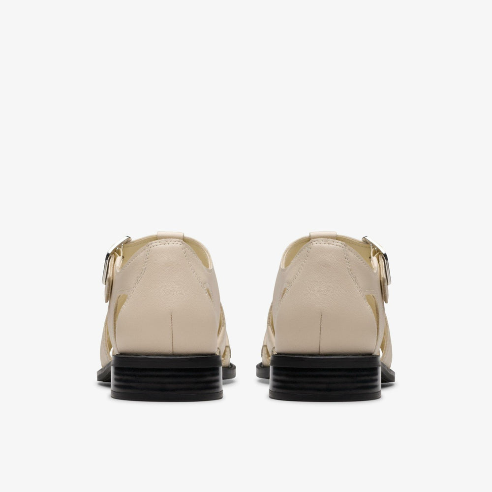 Hana Sun Off White Leather | Clarks discount