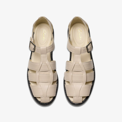 Hana Sun Off White Leather | Clarks discount