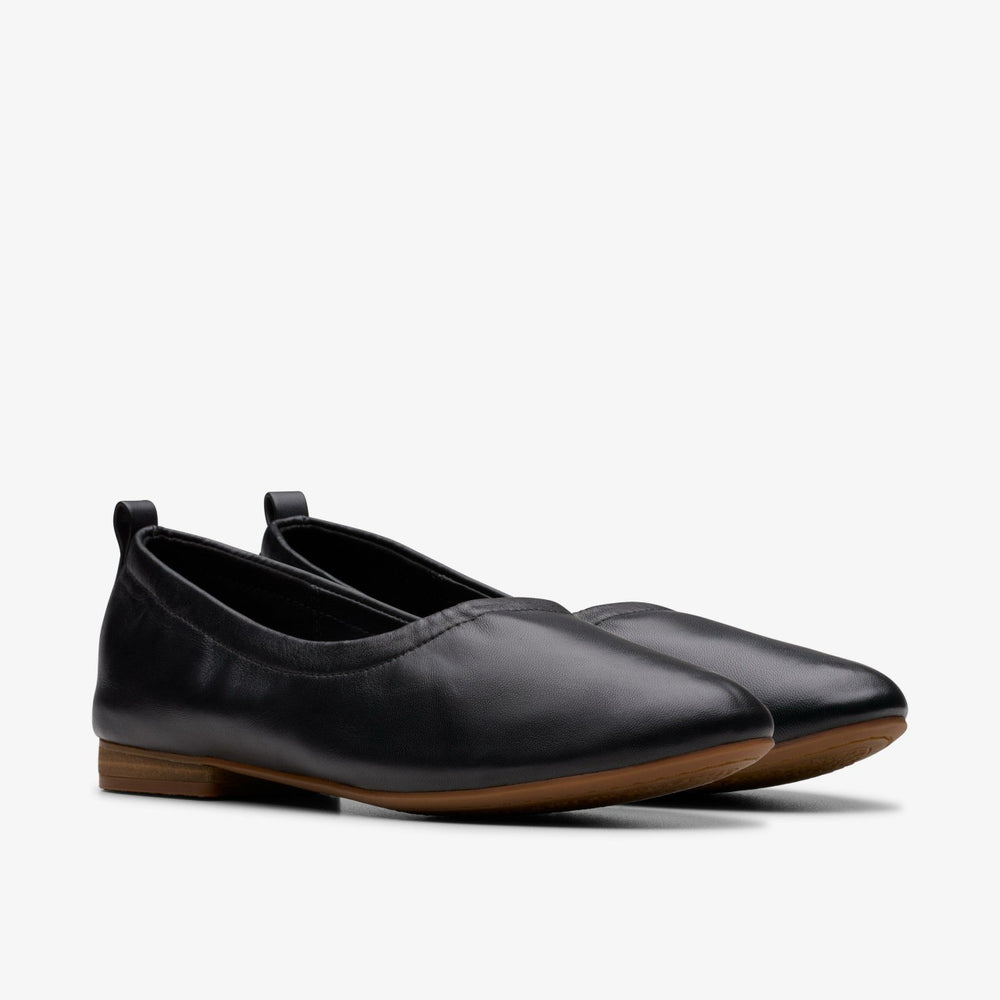 Fawna Soft Black Leather | Clarks for sale
