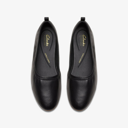 Fawna Soft Black Leather | Clarks for sale