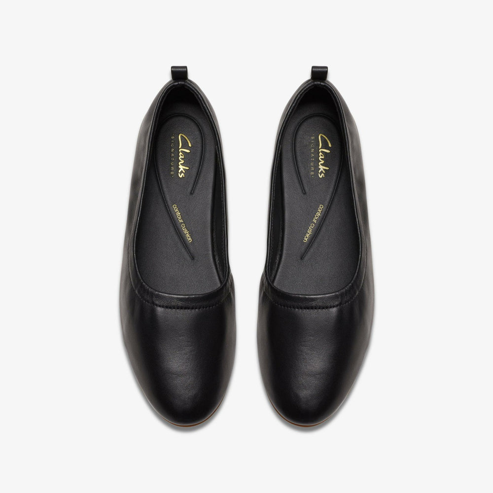 Fawna Soft Black Leather | Clarks for sale