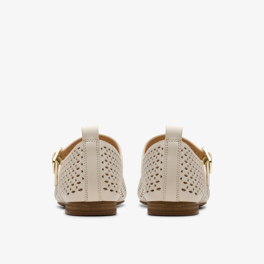Fawna Jane Cream Leather | Clarks for sale