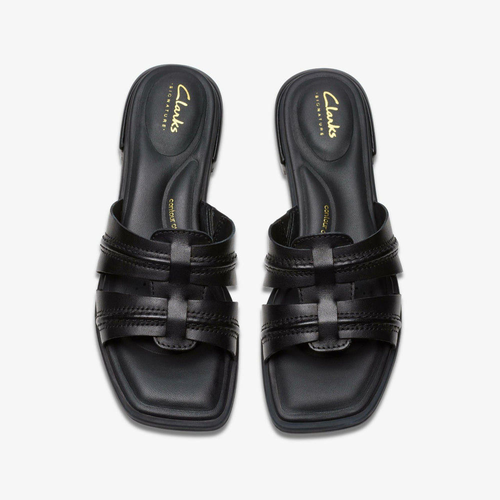 Ariany Mule Black Leather | Clarks on Sale
