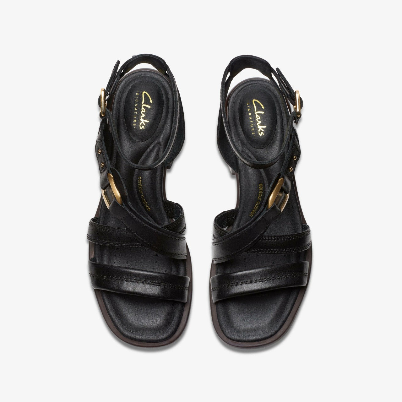 Morwyn Strap Black Leather | Clarks for sale