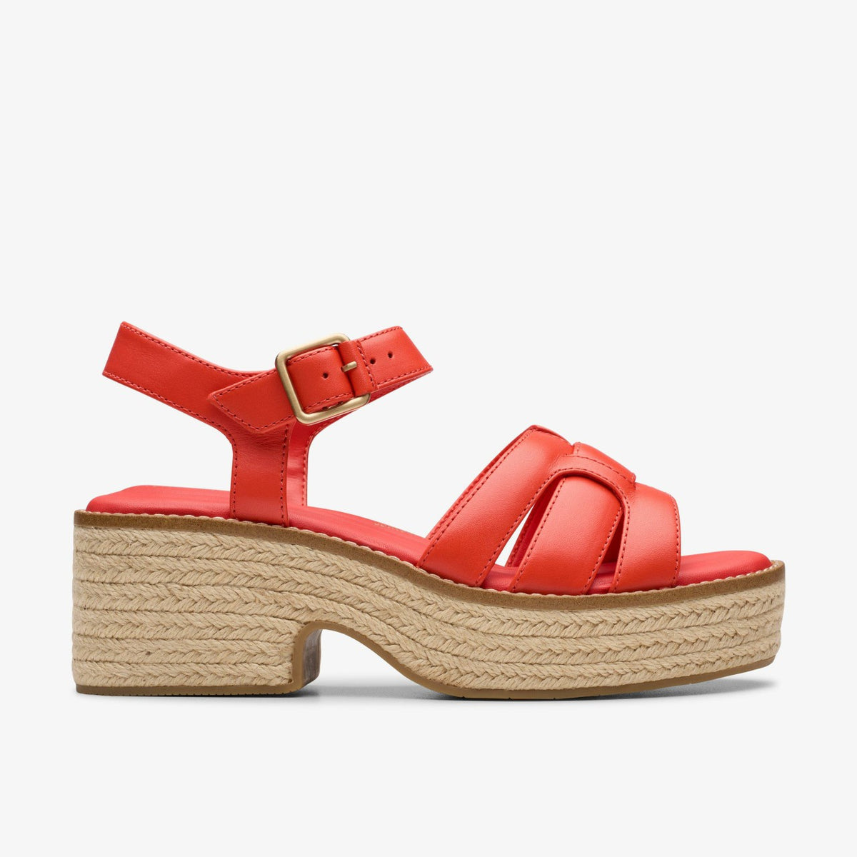 Coledale Strap Bright Red Leather | Clarks for sale
