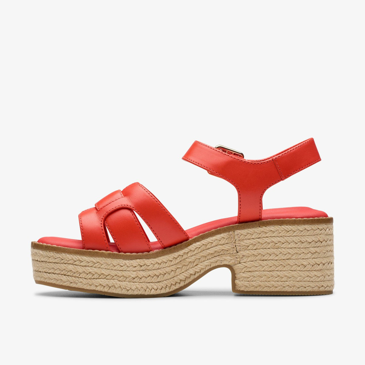 Coledale Strap Bright Red Leather | Clarks for sale